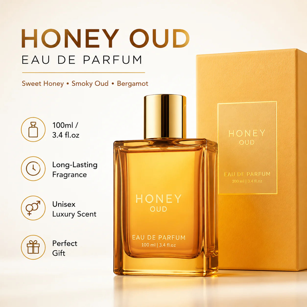 Honey Agarwood Light Perfume 100ml (3.4oz)